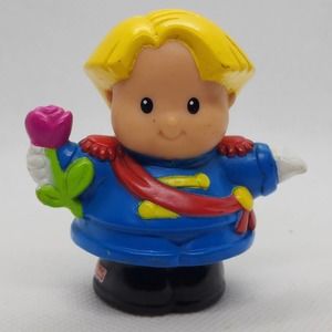 Fisher- Price Little People EDDIE PRINCE with Rose Flower Figure/ Toy